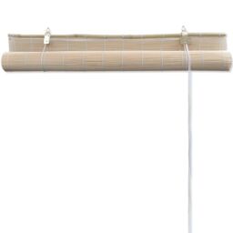 Berkfield Home Bamboo Roller Blinds 4 pcs 120x160 cm Natural in Beige - thumbnail 6