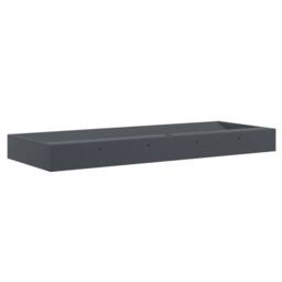Berkfield Home Wash Basin 120x46x11 cm Mineral Cast/Marble Cast Anthracite in Black - Size: 120 x 46 x 11 cm - thumbnail 6