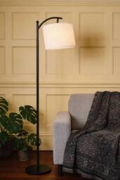 Living and Home Floor Lamp with Foot Switch in White