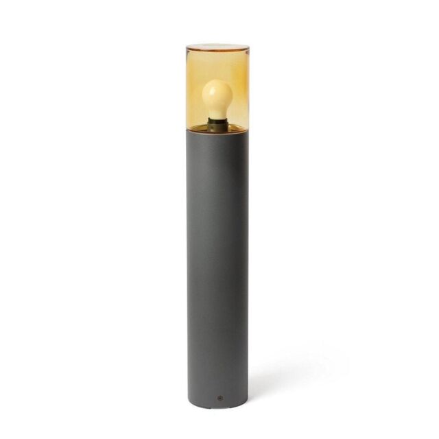 Netlighting Kila Dark Grey Beacon Bollard Lamp 70cm Amber 3000K IP65