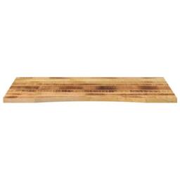 Berkfield Home Beautiful Desk Top with Curve 110x80x2.5 cm Solid Wood Rough Mango in Brown - thumbnail 1