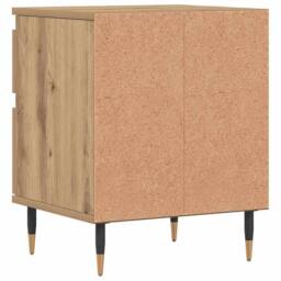 Berkfield Home Bedside Cabinets 2 pcs Artisan Oak 40x35x50 cm Engineered Wood in Brown - Size: 40 x 35 x 50 cm - thumbnail 7