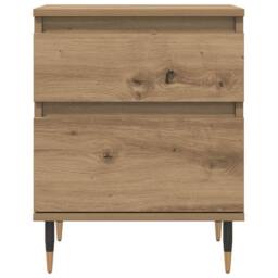 Berkfield Home Bedside Cabinets 2 pcs Artisan Oak 40x35x50 cm Engineered Wood in Brown - Size: 40 x 35 x 50 cm - thumbnail 5