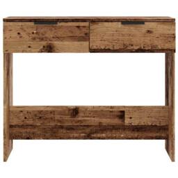 Berkfield Home Console Table Old Wood 90x36x75 cm Engineered Wood in Brown - Size: 90 x 36 x 75 cm - thumbnail 4