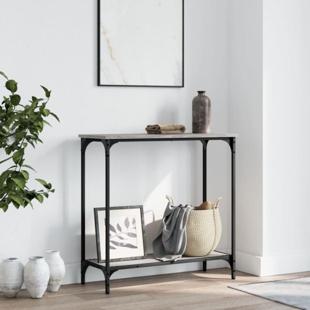 Berkfield Home Console Table Grey Sonoma 75x30.5x75 cm Engineered Wood - image 1
