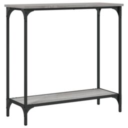 Berkfield Home Console Table Grey Sonoma 75x30.5x75 cm Engineered Wood - thumbnail 6