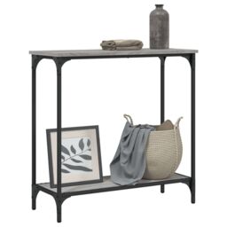 Berkfield Home Console Table Grey Sonoma 75x30.5x75 cm Engineered Wood - thumbnail 3