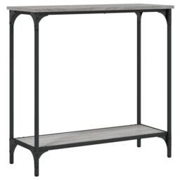 Berkfield Home Console Table Grey Sonoma 75x30.5x75 cm Engineered Wood - thumbnail 2