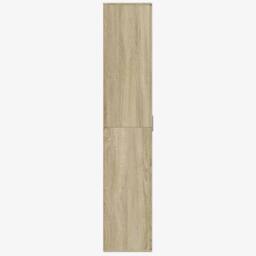 Berkfield Home Highboard Sonoma Oak 80x35x180 cm Engineered Wood in Brown - Size: 80 x 35 x 180 cm - thumbnail 4