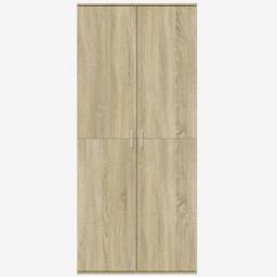 Berkfield Home Highboard Sonoma Oak 80x35x180 cm Engineered Wood in Brown - Size: 80 x 35 x 180 cm - thumbnail 3
