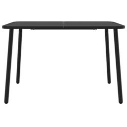 Berkfield Home 7 Piece Garden Dining Set Anthracite Steel - thumbnail 8