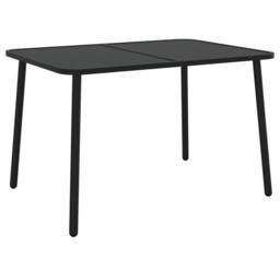 Berkfield Home 7 Piece Garden Dining Set Anthracite Steel - thumbnail 7
