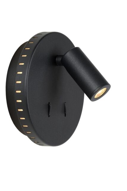 Lucide 'BENTJER' Modern Non Dimmable Tiltable Stylish Reading Wall Light in Black - image 1