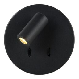 Lucide 'BENTJER' Modern Non Dimmable Tiltable Stylish Reading Wall Light in Black - thumbnail 5