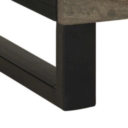 Berkfield Home Bedside Cabinet Black 50x33x62 cm Solid Wood Mango - Size: 50 x 33 x 62 cm - thumbnail 8