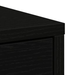 Berkfield Home Sideboard with Drawers & Doors Black Oak 73x31x90 cm - Size: 73 x 31 x 90 cm - thumbnail 9