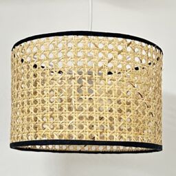 First Choice Lighting Kona - Natural Rattan 25 cm Easy Fit Pendant Shades - thumbnail 3