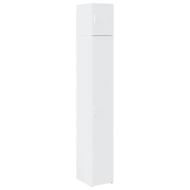Berkfield Home Slim Storage Cabinet White 30x42.5x225 cm Engineered Wood - image 1
