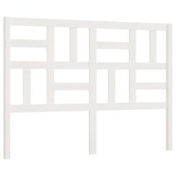 Berkfield Home Bed Headboard White 166x4x104 cm Solid Wood Pine - Size: 166 x 4 x 104 cm - thumbnail 2