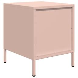 Berkfield Home Bedside Cabinet¬†Pink 35x39x43.5 cm Steel in Pink - thumbnail 7