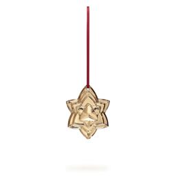 baccarat Noel Plaquette 2018 Crystal Star Annual Christmas Ornament Gold in Rose Gold - Size: 1 Pack - thumbnail 2