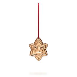 baccarat Noel Plaquette 2018 Crystal Star Annual Christmas Ornament Gold in Rose Gold - Size: 1 Pack - thumbnail 1