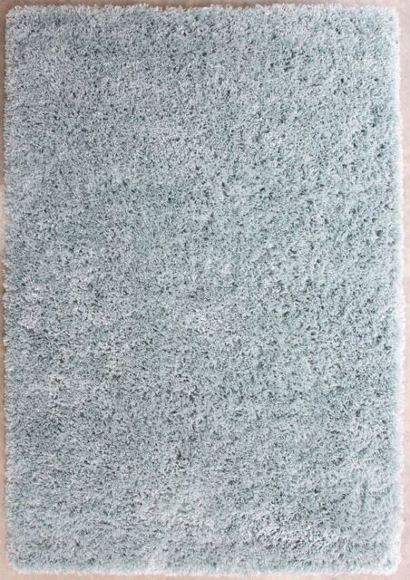 Kukoon Soft Fluffy Thick Pile Shaggy Area Rug, Living Room Bedroom Carpet Runner in Duck Egg Blue - Size: 80 cm x 150 cm - image 1