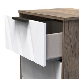 Ready Assembled 2 U Washington 3 Drawer Bedside Cabinet (Ready Assembled) in Dark Brown - thumbnail 5
