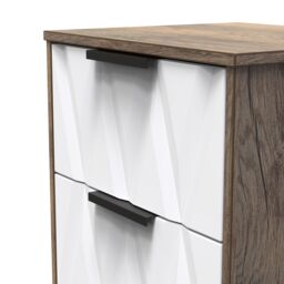 Ready Assembled 2 U Washington 3 Drawer Bedside Cabinet (Ready Assembled) in Dark Brown - thumbnail 4