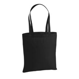 Westford Mill Premium Cotton Tote Bag in Black - thumbnail 1