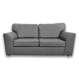Furnishings For Less UK Danbury Leather 3 Seater Sofa Full Back Black, Brown or Grey