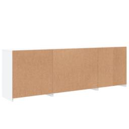 Berkfield Home Sideboard with LED Lights White 202x37x67 cm - Size: 202 x 37 x 67 cm - thumbnail 8