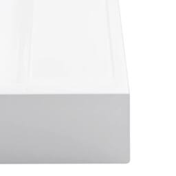 Berkfield Home Wash Basin 50x50x12.3 cm Mineral Cast/Marble Cast White - thumbnail 5