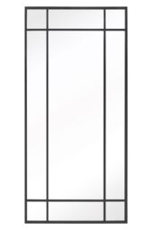 "MirrorOutlet Black Contemporary Wall & Leaner Garden Mirror 71""x 33"" 180x85cm - Size: 1 Pack" - thumbnail 3