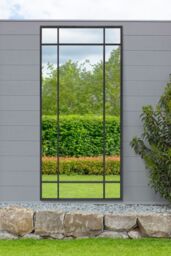 "MirrorOutlet Black Contemporary Wall & Leaner Garden Mirror 71""x 33"" 180x85cm - Size: 1 Pack" - thumbnail 2
