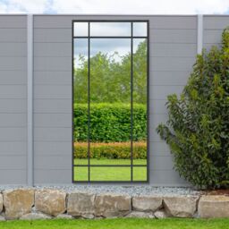 "MirrorOutlet Black Contemporary Wall & Leaner Garden Mirror 71""x 33"" 180x85cm - Size: 1 Pack" - thumbnail 6