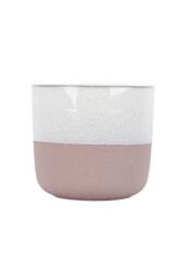 KDMD Hortus Pink & White Bordeaux Stoneware Pot 22.5cm H x 24.5cm Dia - thumbnail 7