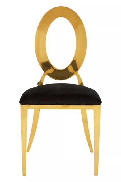 Orsina Sarita Stackable Oval Dining Chair in Gold - image 1