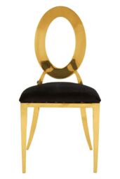 Orsina Sarita Stackable Oval Dining Chair in Gold - thumbnail 7