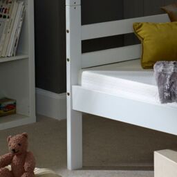 Rest Relax Devon White Wooden Bunk Bed - Size: Single - thumbnail 6