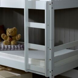 Rest Relax Devon White Wooden Bunk Bed - Size: Single - thumbnail 5