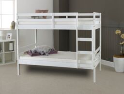 Rest Relax Devon White Wooden Bunk Bed - Size: Single - thumbnail 2