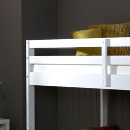 Rest Relax Devon White Wooden Bunk Bed - Size: Single - thumbnail 3