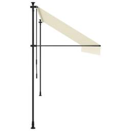 Berkfield Home Retractable Awning Cream 400x150 cm Fabric & Steel - thumbnail 4