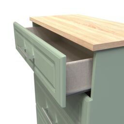Ready Assembled 2 U Norfolk 4 Drawer Deep Chest (Ready Assembled) in Pale Green - thumbnail 5