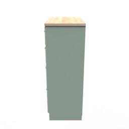 Ready Assembled 2 U Norfolk 4 Drawer Deep Chest (Ready Assembled) in Pale Green - thumbnail 2