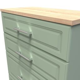 Ready Assembled 2 U Norfolk 4 Drawer Deep Chest (Ready Assembled) in Pale Green - thumbnail 4