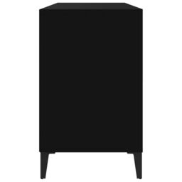 Berkfield Home Shoe Cabinet Black 102x36x60 cm Engineered Wood - Size: 102 x 36 x 60 cm - thumbnail 6