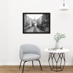 "Artery8 Wall Art Print French St Patricks Hill Cork City Ireland 1900 Photo Large Framed Wall Décor Art in Light Oak - Size: W18"" x H24""" - thumbnail 2