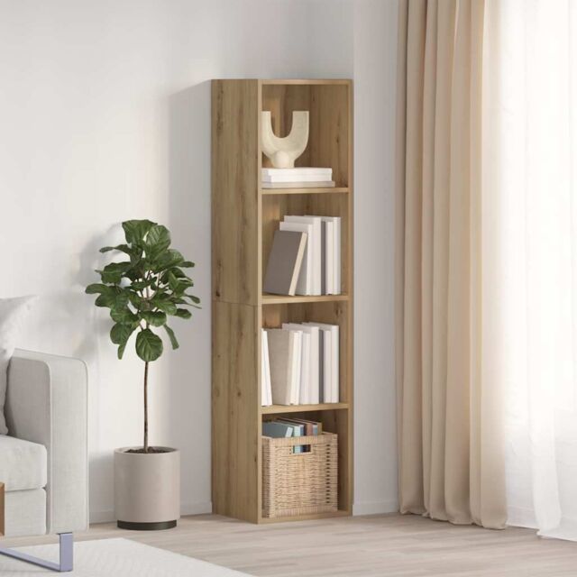 Berkfield Home Book Cabinet/TV Cabinet Old Wood 36x30x143cm Engineered Wood in Brown - Size: 36 x 30 x 143 cm - image 1